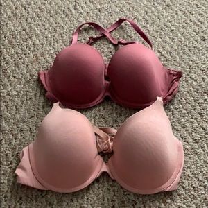 Two VS/pink bras